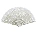 Froomer Lace Folding Hand Held Fans Tulle Summer Wedding Birthday Party
