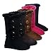 Three Button Fur Lined Mid-calf Snow Boots for GIRLS