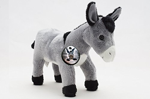 Kuscheltiere.biz Esel Felix Grauesel Eselchen 21 cm Plüschtier – Bild 5