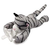 Detachable Pacifier Holder - Plush Animal & Infant Pacifier Soothie - Cat