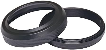 Riqiorod Silver Upgrade Lens Hood Shade Adapter Ring for Fujifilm FinePix X100 X 100S Replaces AR-X100 Silver