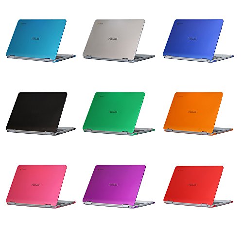 mCover iPearl Hard Shell Case for 12.5-inch ASUS Chromebook Flip C302CA Series Laptop - Aqua
