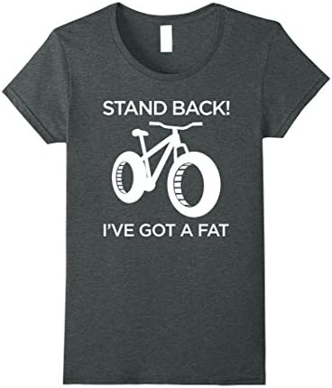 Womens Funny raunchy  cheeky Fatbike T-shirt XL Dark Heather