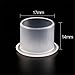 Yuelong 1000Pcs Ink Caps Medium - Tattoo Ink Cups White Plastic Disposable Pigment Cups With Base Microblading Makeup Tattoo Caps 14mm Medium for Tattoo Ink