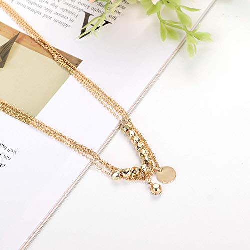 YADOCA-8-13-Pezzi-Collana-Donna-Multistrato-Moda-Sexy-Collanas-con-Stelline-Luna-Turchese-Piumaset-Collane-Donna-Girocollo-Ragazze-Argento-Oro