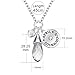 Simulated Diamond Birthstone Necklace Teardrop Pendant Elements Crystal April Anniversary Gifts For Her Valentine's Day Gifts Birthday Gifts for Wife Girlfriend Women Girls Romantic Gifts For Her