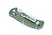Folding Knife G726M-GR Classic Small Stainless Steel 440C Blade 3.4in Pocket Knife with Green G10 Handle Axis Lock Clip Point & Straight Edge Lockback Knife for Hunting Camping Outdoor Survival