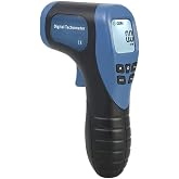 Handheld Digital Laser Tachometer Non-Contact RPM Meter Motor Speed Gauge Gun Measuring Range: 2.5-99999RPM