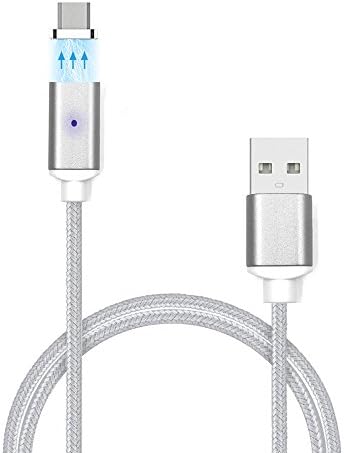 Magnetic Cable,Robest Detachable Magnetic Micro USB 3.3ft Cable with LED Indicator for Samsung,Nexus,HTC,LG,Motorola,Blackberry,Most Android Smartphones,Tablets etc. (Silver)