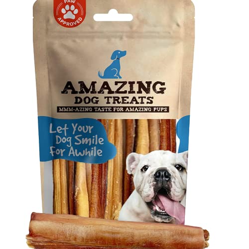 Amazing Dog Treats Bully Sticks 6 Inch [Extra Thick 10 Pcs/Pck] NO