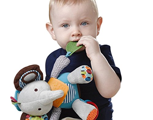 Skip Hop Bandana Buddies Soft Activity Toy, Elephant