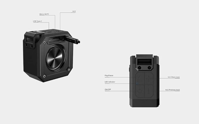 tronsmart element groove bluetooth speaker black