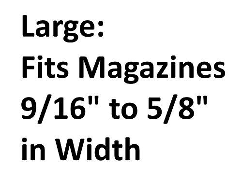 Single Stack Tuckable IWB Mag Pouch. Fits 9mm, 40 cal, 45 ACP... (3. Large: 9/16" to 5/8")