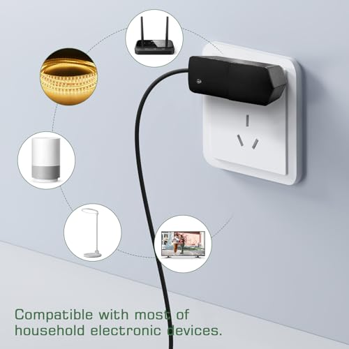 KSIBNW Universal Adapter Transformer DC 12V 1A 12W EU Power Supply AC 100-240V 50/60Hz Power Adapter Transformer Charger Connector Jack 5.5-2.5mm for LED Strip