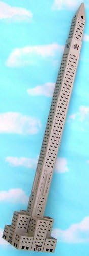 NewWay Flying Model Rocket Kit Skyrise Square