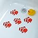 SlipX Solutions Adhesive Bath Treads, Clownfish Tub Tattoos, Non-Slip Traction to Bathtubs, Showers & Other Slippery Spots (Kid Friendly, 5 Pieces, Reliable Grip)