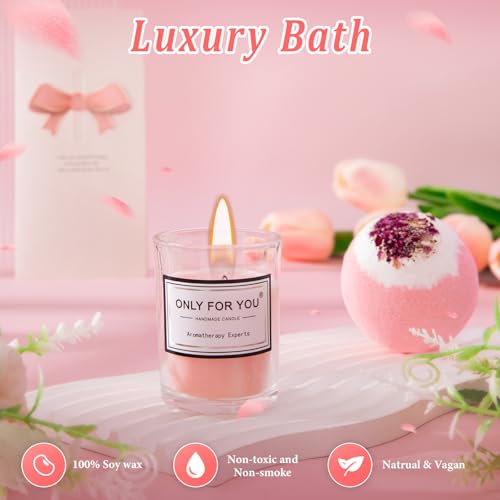 Biching Birthday Gifts for Women Not A Day Over Fabulous Mug Set, Unique Self Care Package Relaxation Spa Bath Set for Her, Happy Birthday Pamper Gifts for Women, Mum, Friends, Sister