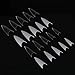 500 Pcs Clear Ballerina Coffin Nail Tips Acrylic Nail Tips Half Cover False Nails Tips Coffin Fake Nails Nail Extension Tips
