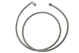 ICT Billet Steel Braided Turbo Oil Feed Line 60" Length -4AN 90 degree straight Hose End Pressure Stainless Remote Turbocharger Sensor Teflon 4 AN 551871