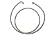 ICT Billet Steel Braided Turbo Oil Feed Line 60" Length -4AN 90 degree straight Hose End Pressure Stainless Remote Turbocharger Sensor Teflon 4 AN 551871 primary