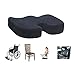LoveHome Coccyx Seat Cushion Memory Foam For Tailbone Injury, Sciatica, Hemorrhoid, Pelvic Pain Relief - Ideal Seat Pad For Office Chairs, Recliner, Wheelchair, Car Seat