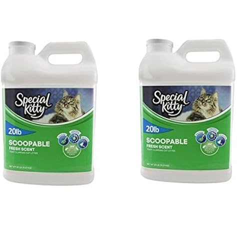 special kitty fresh scent scoopable clumping cat litter 40 lb