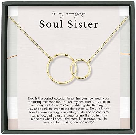 HOPE LOVE SHINE Soul Sister Necklace Gifts Best Friend Jewelry