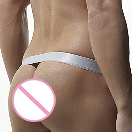 Fastbot mens underwear, Thong Briefs Light Belt Low Waist Leatherwear G-String Sky Blue