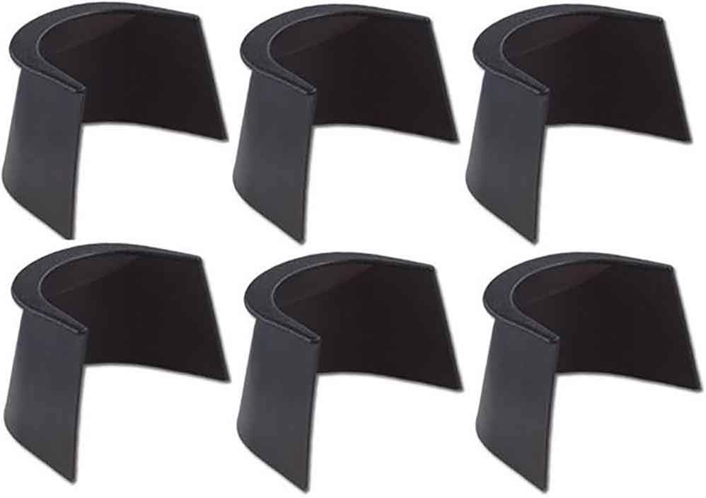 TGA Sports 3-Inch/4-Inch Rubber Pocket Liner for Pool Table (Set of 6)