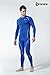 TSLA CLSX Men's UPF 50+ Long Sleeve Compression Shirts, Athletic Workout Shirt, Water Sports Rash Guard, Zero Top Blue, Large