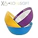 Primrose Colorful Bowls by Madero Kitchen Set of 6 PREMIUM Ceramic Breakfast Bowls - 6.2 Inches, 22 OZ - 100% Secure Packaging - BEAUTIFUL DESIGN and DIFFERENT COLOURS! Also individual items available