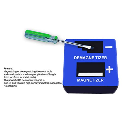 Set Bit - Mini Quick Magnetic Pick Up Magnetizer Demagnetizer Screwdriver Bench Tips Bits Gadget Handy - Bits Magnet Vise Heater Tool Puzzl Case Bench Screw Magnetic Torx Screwdriver Fridg