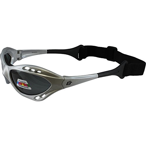 Silver Polarized Sunglasses Floating Water Jet Ski Goggles Sport Designed for the demands regularly encountered while Kite Boarding, Surfer, Kayak, Jetskiing, other water sports.