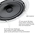 KEiiD in-Ceiling Speaker 8 Inch Hi-Fi Premium Surround Sound Coaxial Speaker with 1.5 inch Natural Silk Dome Tweeter,2-Way Frequency Division Ajustable Bass and Treble, Pair 2-Packsthumb 2