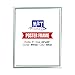 M&T Displays Silver 22x28 Poster Frame 1 inch Aluminum Profile Front Loading Wall Mounting Snap Frame Display for Picture, Document or Certificate with Mitred Corner