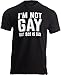 I'm not Gay but $20 is $20 | Funny Offensive Humor Bachelor Party Groom T-Shirt-(Black,L)