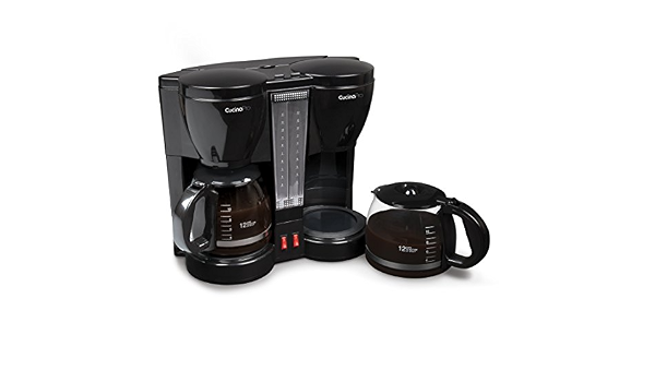 Dual Coffee Maker Brews two 12-cup Pots 