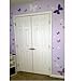 Butterfly Wall Decals Teen Girls Wall Stickers Art for Bedroom Kids Room Decor Nursery Decorations Toddler Playroom (Lilic,Lavender,White)