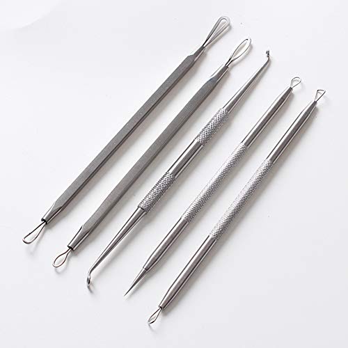 Connie Cona Blackhead Remover Pimple Extractor Tool Tweezer Needle Kit Stainless Steel Blemish Acne Removal Face Skin Care Tool (Pack of 5 pcs In Tin Box) - Thumbnail 5