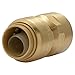 SharkBite 1/2 x 1/2 Inch FNPT Adapter, Pack of 4, Push To Connect Brass Plumbing Fitting, PEX Pipe, Copper, CPVC, PE-RT, HDPE, U072LFA4
