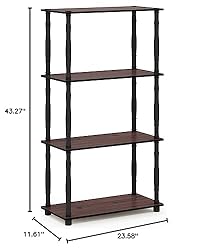 Furinno Turn-N-Tube 4-Tier Multipurpose Shelf