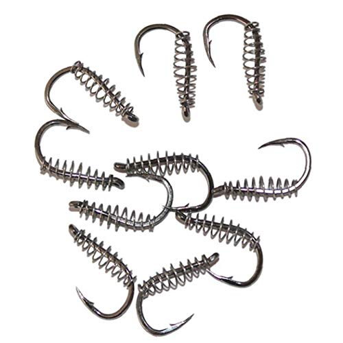 Yoyakie Angelhaken Kreative Frühling Twist-Lock-Angelhaken Barbed Multi-funktions-Outdoor-Angelhaken Angelausrüstung… – Bild 4