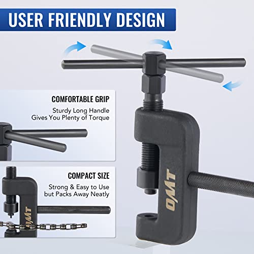 OMT Chain Breaker, 19pc Chain Brake Tool Kit with C Frame 3 Anvils 5