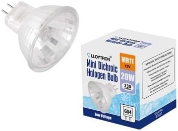 1 x MR11 20w Halogen Spotlight/Lamp 12v - GU4-35mm - Light Bulb - Dependable Lighting [EU Specification 220-240v]