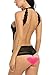 Avidlove Women Halter Lingerie Mesh Teddy Sleepwear Jumpsuit Lace Babydoll Black