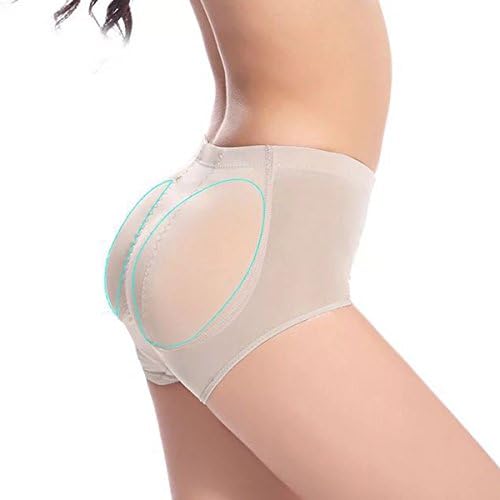 Colulu Silicone Buttocks Panty Removable Butt Enhence Insert Pads L