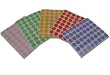 Terramore Essential Oil Bottle Labels – 5 sheets, 240 labels. Easily identify your aromatherapy collection with color coordinating lid labels