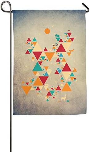 Polyester Fabric Garden Flags Indoor Home Car or Truck Use Garden House Flag Geometric Environmental Fashion Custom Garden Flag Outdoor Celebrating Holidays Decor Waterproof Flags