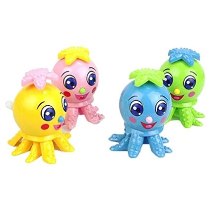 Cute Animal Octopus Figures Clockwork Toys Kid Wind Up Cartoon Toy~