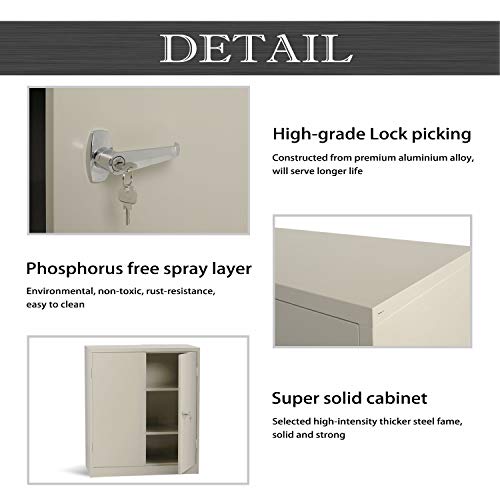 image for INTERGREAT Steel Storage Cabinet Lockable Metal Storage Cabinets with 